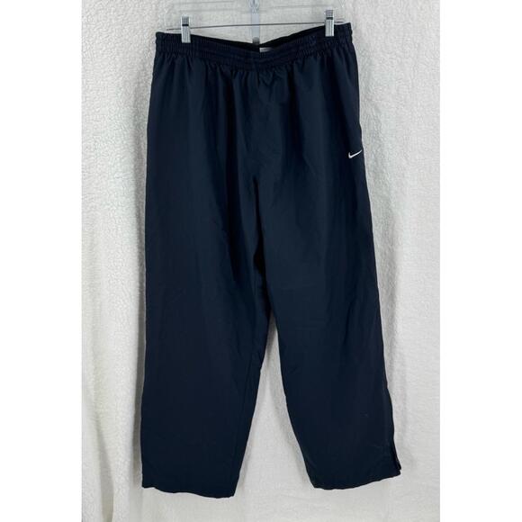 Nike Navy Elastic Waistband Nike Logo‎ Track Pants Unisex Size XXL - Picture 1 of 9